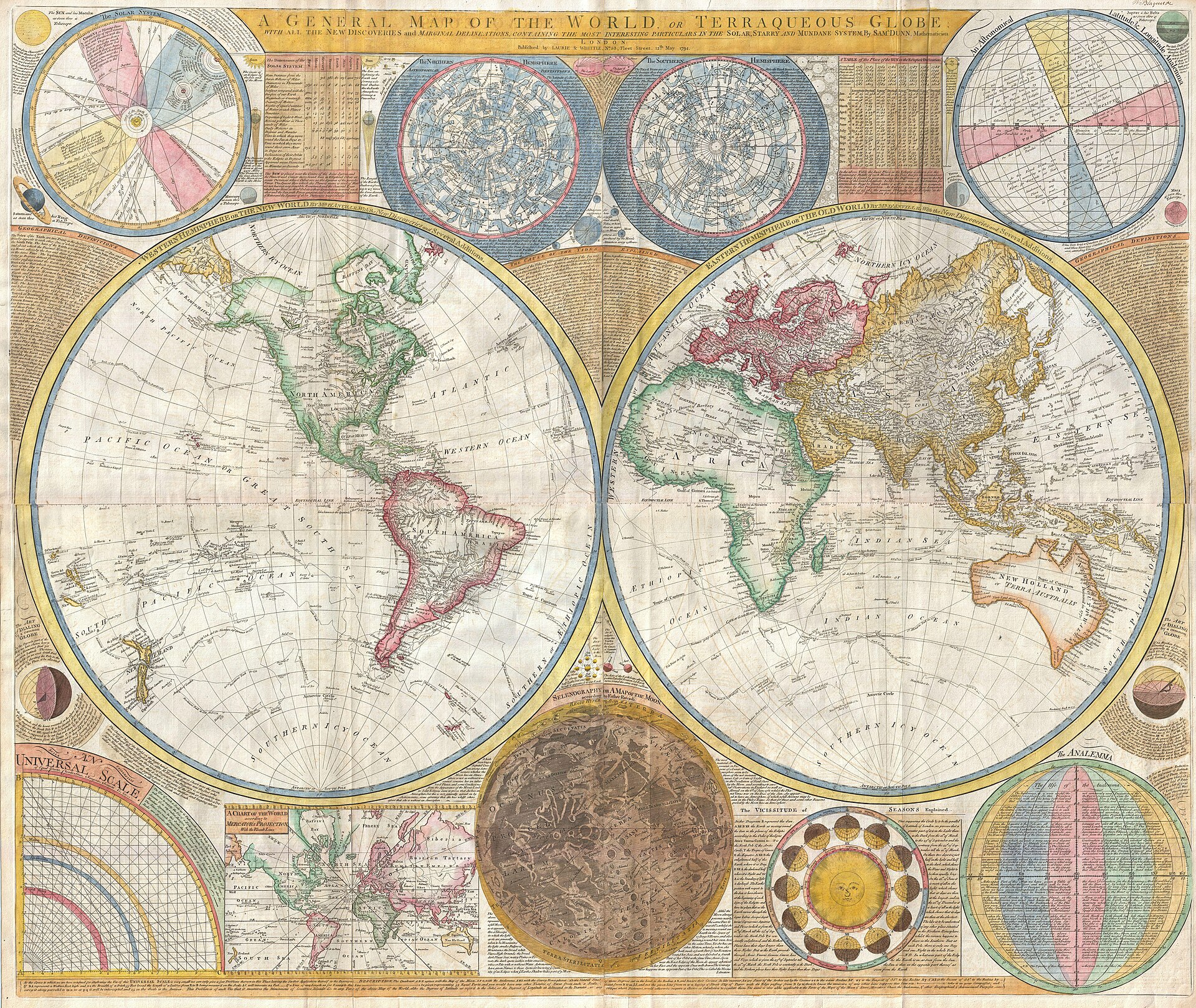 Samuel Dunn 世界地图